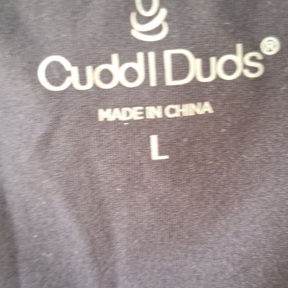 Cuddl Duds Black Double front opening Short Sleeve Womens Midi Dress Size L - Picture 4 of 5